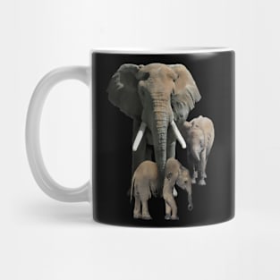 Elephantmama with Babys - Elephant in Africa Mug